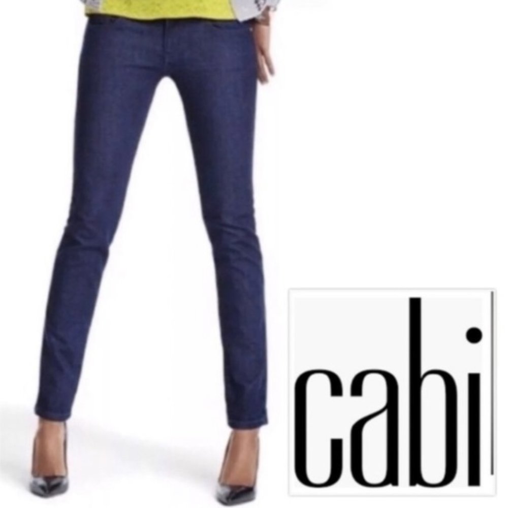 CAbi Skinny Jeans 3040 Size 6 Blue (z)^